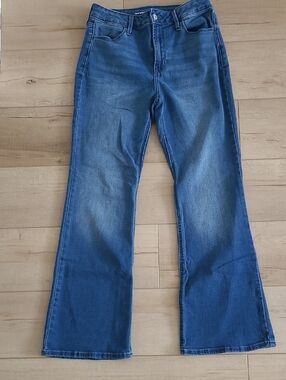 Old Navy Wow Blue Flare Jeans - High Rise
